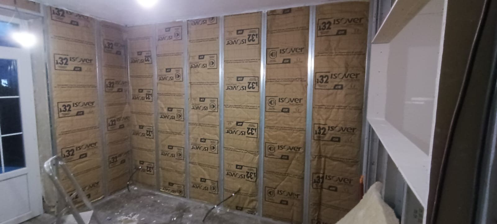 Isolation des murs par l'intérieur