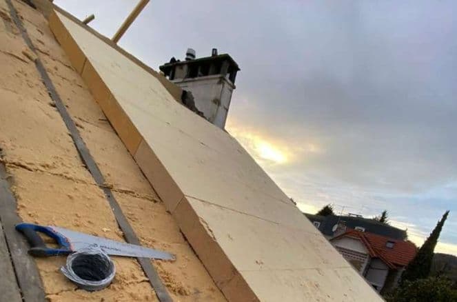Installation des panneaux isolants - Isolation par l'extérieur étape 3