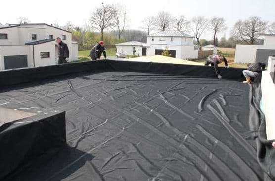 Mise en place de la membrane d'étanchéité - Isolation par l'extérieur étape 4