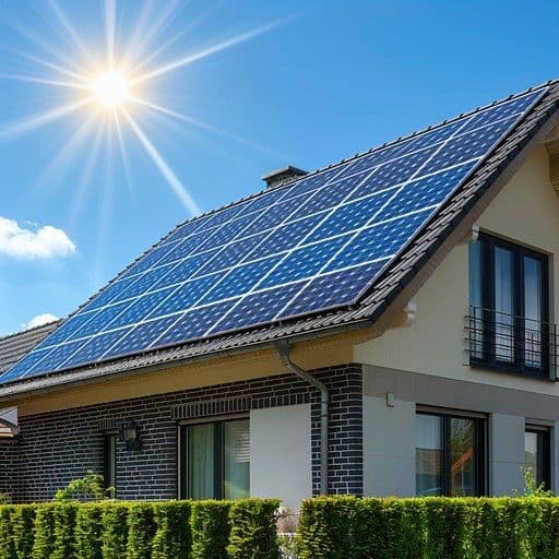 Système photovoltaïque avec batteries de stockage