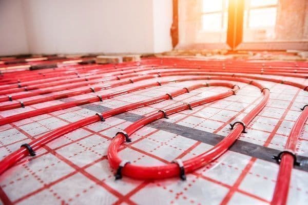 Installation de plancher chauffant